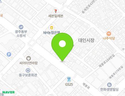 194 Jebong-ro, Dong-gu, Gwangju, Republic of Korea Map