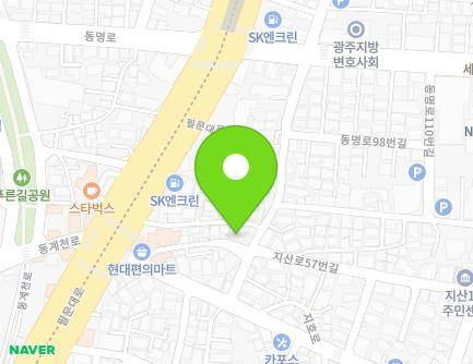 20-2 Dongmyeong-ro 98beon-gil, Dong-gu, Gwangju, Republic of Korea Map
