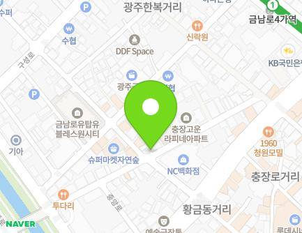 18-1 Chungjang-ro 58beon-gil, Dong-gu, Gwangju, Republic of Korea Map