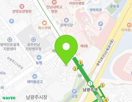 3-5 Jebong-ro 17beon-gil, Dong-gu, Gwangju, Republic of Korea Map