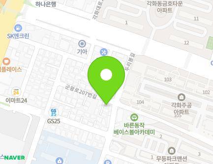 57-1 Gunwang-ro 207beon-gil, Buk-gu, Gwangju, Republic of Korea Map