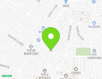 49 Gunwang-ro 105beon-gil, Buk-gu, Gwangju, Republic of Korea Map