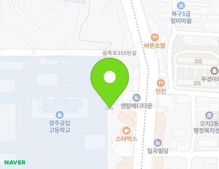 343-5 Seoljuk-ro, Buk-gu, Gwangju, Republic of Korea Map