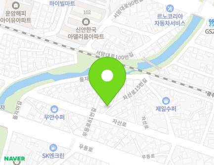 3 Jasan-ro 15beon-gil, Buk-gu, Gwangju, Republic of Korea Map