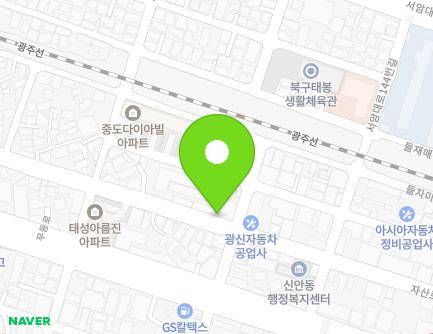 57 Jasan-ro, Buk-gu, Gwangju, Republic of Korea Map