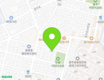48 Yongju-ro 18beon-gil, Buk-gu, Gwangju, Republic of Korea Map