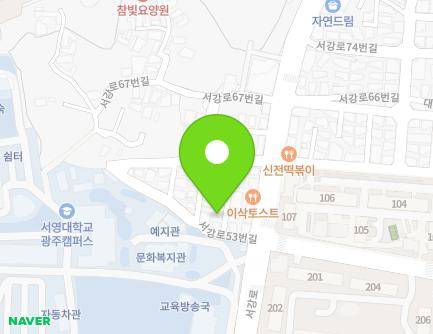 6-3 Seogang-ro 53beon-gil, Buk-gu, Gwangju, Republic of Korea Map