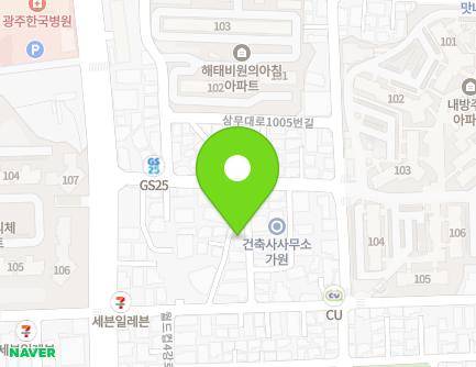 7-16 World cup 4gang-ro 198beon-gil, Seo-gu, Gwangju, Republic of Korea Map