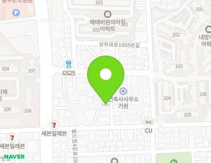 11-9 World cup 4gang-ro 198beon-gil, Seo-gu, Gwangju, Republic of Korea Map