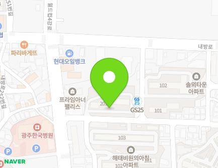 5 World cup 4gang-ro 226beon-gil, Seo-gu, Gwangju, Republic of Korea Map