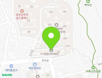 19 Baekseok-gil, Seo-gu, Gwangju, Republic of Korea Map