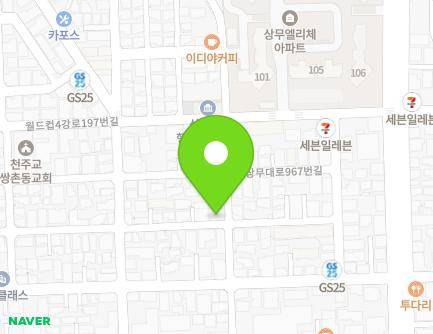 12-35 Sangmu-daero 955beon-gil, Seo-gu, Gwangju, Republic of Korea Map