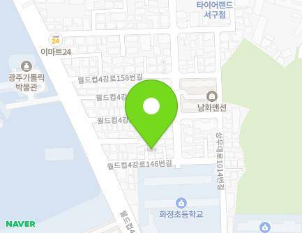 5-4 World cup 4gang-ro 146beon-gil, Seo-gu, Gwangju, Republic of Korea Map