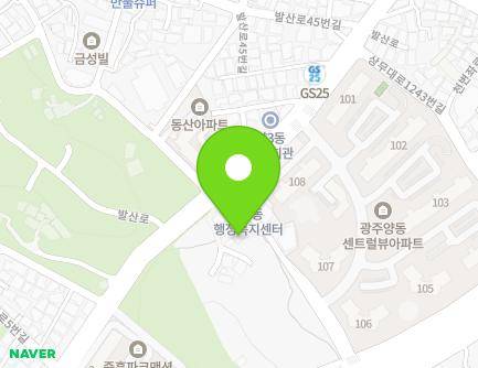 26-7 Balsan-ro, Seo-gu, Gwangju, Republic of Korea Map