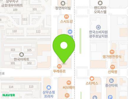 95 Sangmujungang-ro, Seo-gu, Gwangju, Republic of Korea Map