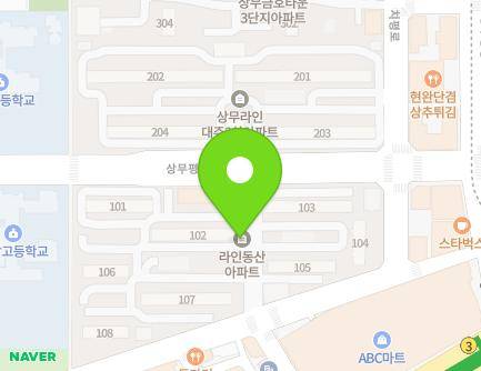 64 Sangmupyeonghwa-ro, Seo-gu, Gwangju, Republic of Korea Map