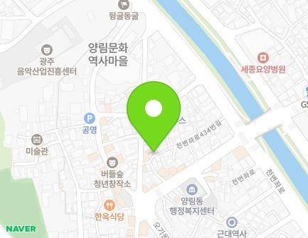 15-1 Cheonbyeonjwa-ro 418beon-gil, Nam-gu, Gwangju, Republic of Korea Map