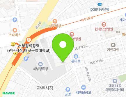 18 Gwanmunsijang 1-gil, Nam-gu, Daegu, Republic of Korea Map