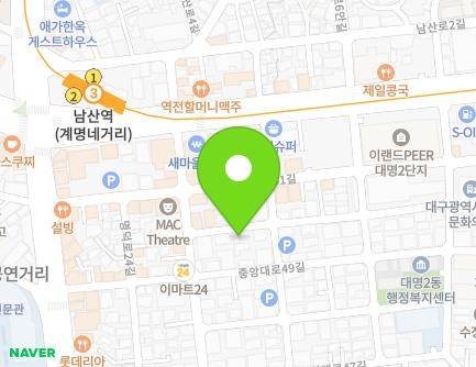 17-10 Myeongdeok-ro 26-gil, Nam-gu, Daegu, Republic of Korea Map