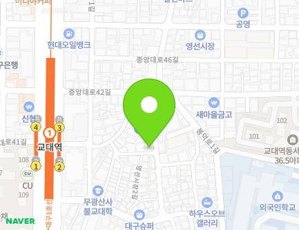 22-1 Yeongseonsijang 2-gil, Nam-gu, Daegu, Republic of Korea Map
