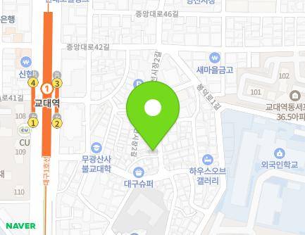 5-4 Yeongseonsijang 2-gil, Nam-gu, Daegu, Republic of Korea Map