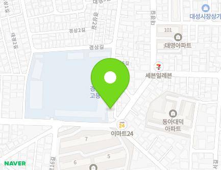 185-3 Daegyeong-gil, Nam-gu, Daegu, Republic of Korea Map