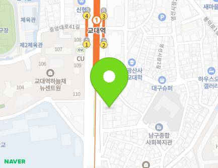 182-1 Jungang-daero, Nam-gu, Daegu, Republic of Korea Map