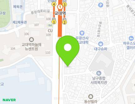 182-2 Jungang-daero, Nam-gu, Daegu, Republic of Korea Map