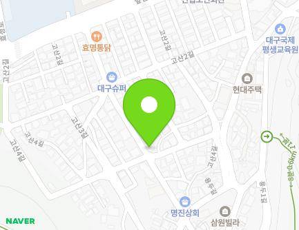 20 Gosan 4-gil, Nam-gu, Daegu, Republic of Korea Map