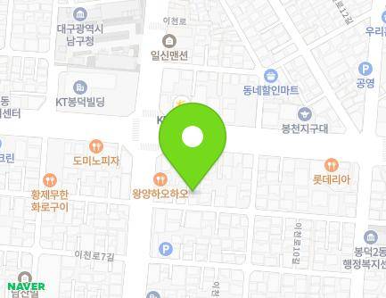 7-4 Icheon-ro 10-gil, Nam-gu, Daegu, Republic of Korea Map
