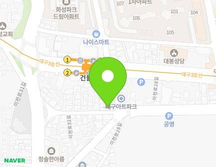 33-3 Icheon-ro 32-gil, Nam-gu, Daegu, Republic of Korea Map