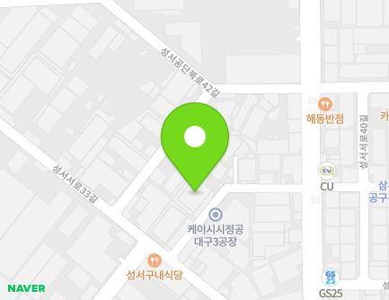 185-14 Seongseoseo-ro, Dalseo-gu, Daegu, Republic of Korea Map