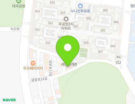 13 Galbat-ro 16-gil, Dalseo-gu, Daegu, Republic of Korea Map