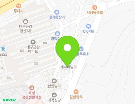 58 Biseul-ro 542-gil, Dalseo-gu, Daegu, Republic of Korea Map