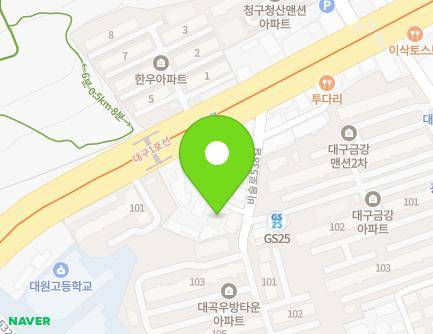 20-3 Biseul-ro 538-gil, Dalseo-gu, Daegu, Republic of Korea Map