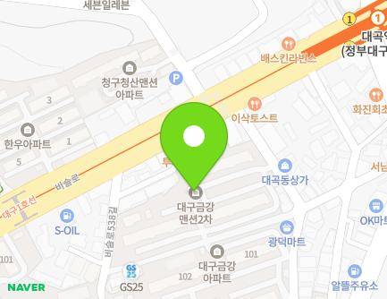 14 Biseul-ro 540-gil, Dalseo-gu, Daegu, Republic of Korea Map