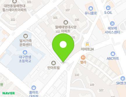 33 Joamnam-ro 27-gil, Dalseo-gu, Daegu, Republic of Korea Map