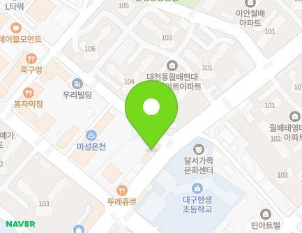 142 Joamnam-ro, Dalseo-gu, Daegu, Republic of Korea Map