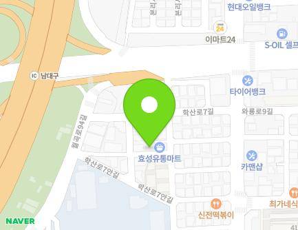73-6 Haksan-ro 7an-gil, Dalseo-gu, Daegu, Republic of Korea Map