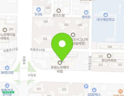 97 Guma-ro, Dalseo-gu, Daegu, Republic of Korea Map