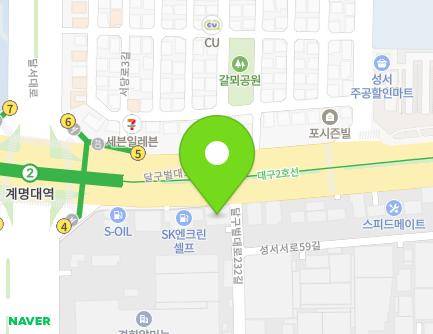 1158 Dalgubeol-daero, Dalseo-gu, Daegu, Republic of Korea Map