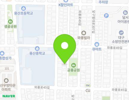 64-15 Waryong-ro 45-gil, Dalseo-gu, Daegu, Republic of Korea Map