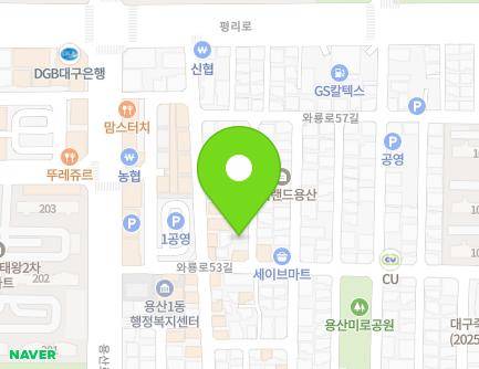 94-3 Waryong-ro 53-gil, Dalseo-gu, Daegu, Republic of Korea Map