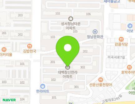 316 Seongseoseo-ro, Dalseo-gu, Daegu, Republic of Korea Map