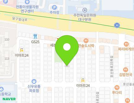 36-10 Hosandong-ro 35-gil, Dalseo-gu, Daegu, Republic of Korea Map