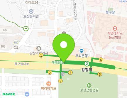B1014 Dalgubeol-daero, Dalseo-gu, Daegu, Republic of Korea Map