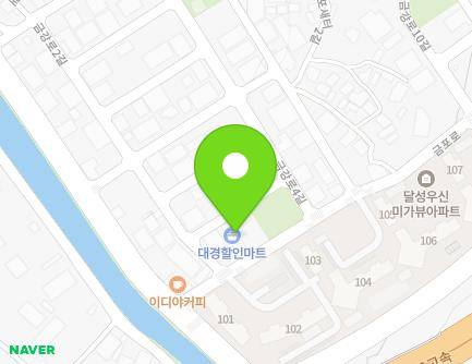 75-9 Geumpo-ro, Nongong-eup, Dalseong-gun, Daegu, Republic of Korea Map