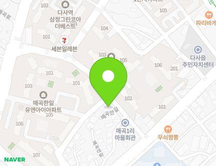 13-6 Maegogan-gil, Dasa-eup, Dalseong-gun, Daegu, Republic of Korea Map