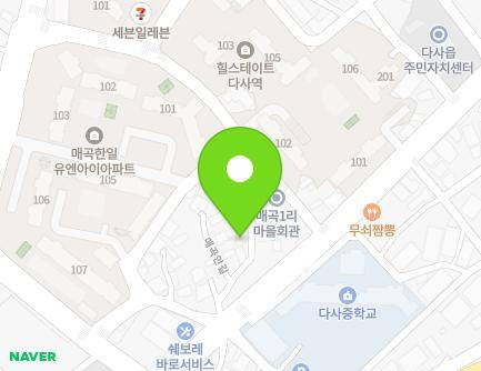 7 Maegogan-gil, Dasa-eup, Dalseong-gun, Daegu, Republic of Korea Map