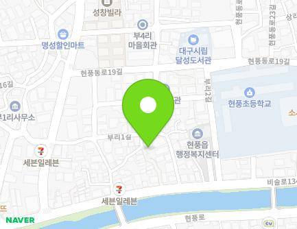141-12 Biseul-ro 134-gil, Hyeonpung-eup, Dalseong-gun, Daegu, Republic of Korea Map